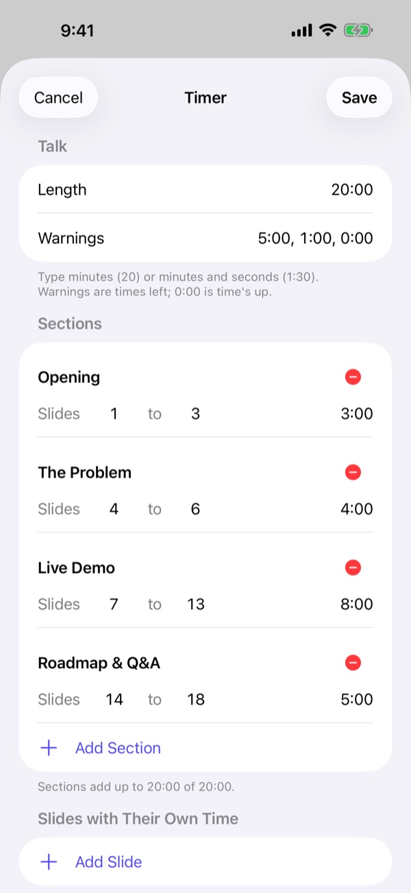 Timer plan